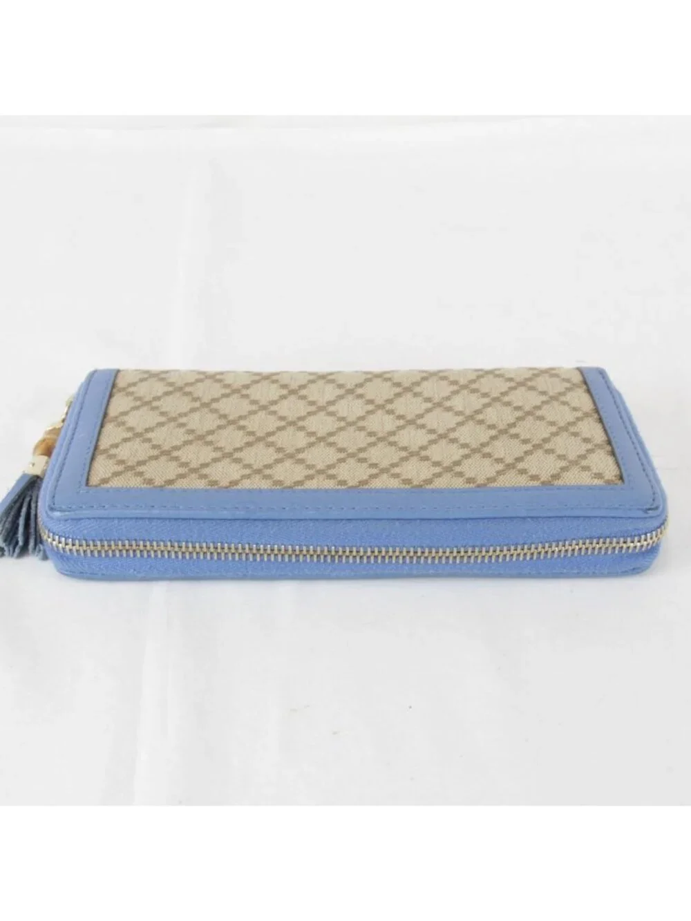 Gucci Wallet Canvas Leather Blue - Picture 8 of 10